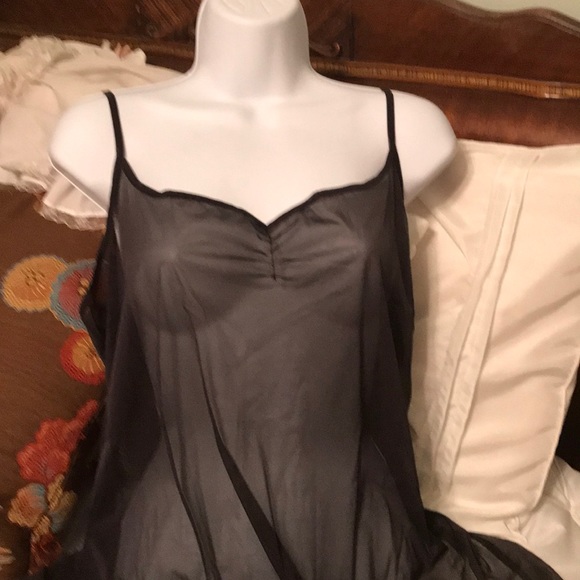 black sheer nightgown